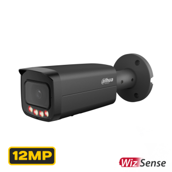 Dahua IPC-HFW21249T-AS-IL-0280B-BLACK 12MP IP torukaamera • WizSense Dual Light 30m 2.8mm(112°) Mic